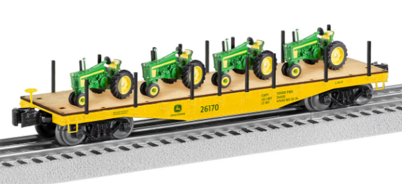 Picture of Lionel John Deere 40' Flat Car w/ Tractors 