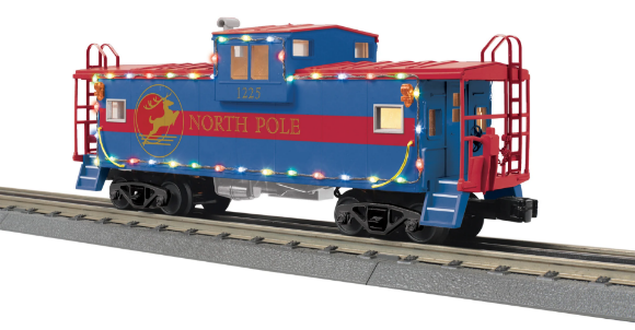 Picture of MTH North Pole Extended Vision Caboose w/ LED Lights