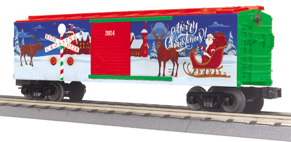 Picture of MTH Christmas Boxcar w/ Blinking LED Lights