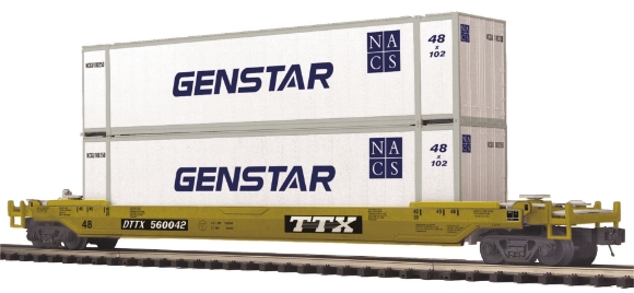 Picture of MTH Premier TTX Husky Stack Car w/ Genstar Containers