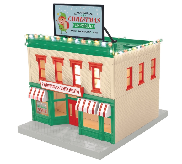 Picture of MTH Elf Expressions Christmas 2-Story Building w/ Lights