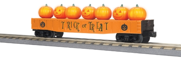 Picture of MTH RailKing Halloween Gondola w/ Flickering Jack-O-Lanterns (Orange)