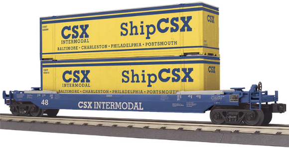 Picture of MTH RailKing CSX Intermodal Husky Stack Car