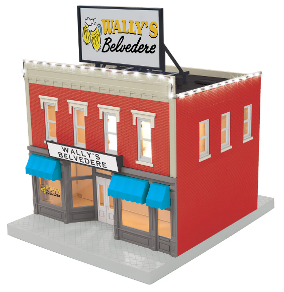 Picture of MTH Wally's Belvedere Tavern 2-Story Building w/ Lights