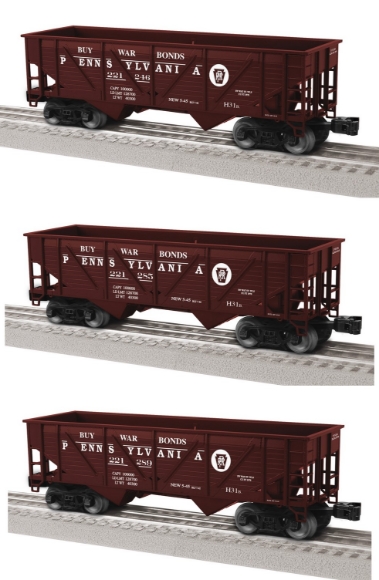 Picture of Lionel Pennsylvania Composite 2-Bay Hopper 3-Pack B