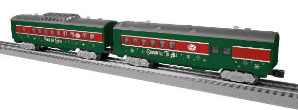 Picture of Lionel Christmas 'Sleigh Bell Limited' Passenger Add-On 2-Pack