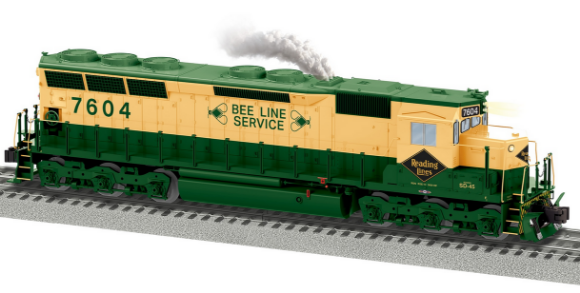 Picture of Lionel Reading 'Bee Line' SuperBass SD45 #7604 (non-powered) 