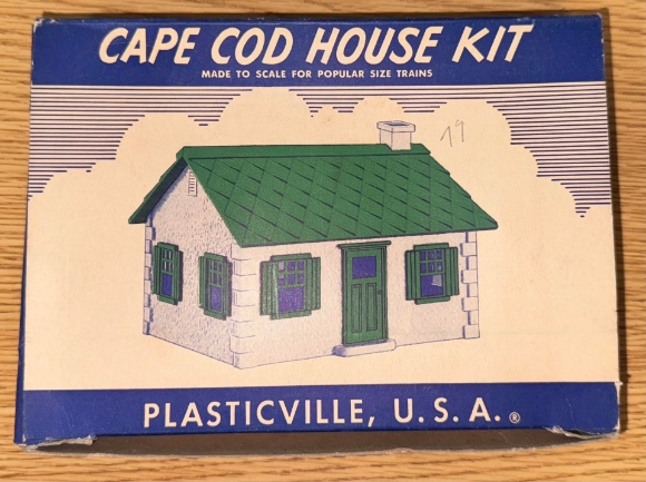 Picture of Original Plasticville U.S.A. Cape Cod House (red/white)