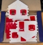 Picture of Original Plasticville U.S.A. Cape Cod House (red/white)