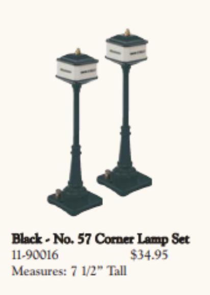 Picture of Lionel Tinplate Traditions #57 Corner Lamp (Set of 2)