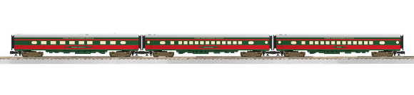 Picture of Lionel North Pole Central 18" Aluminum Passenger 3-Pack 