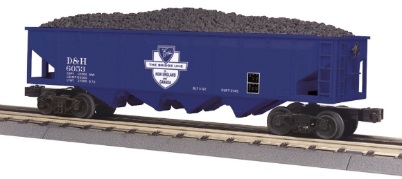 Picture of MTH RailKing Delaware & Hudson 4-Bay Hopper Car