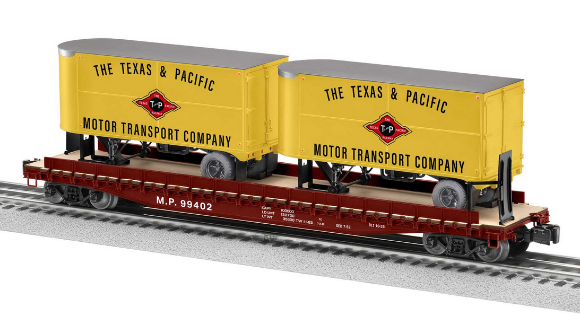 Picture of Lionel Texas & Pacific 50' TOFC Flat Car w/ 20' Trailers 