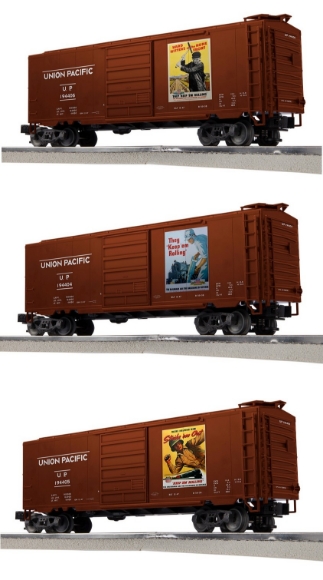 Picture of Lionel Union Pacific WWII Art PS1 Boxcars 3-Pack #2