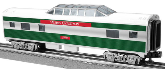 Picture of Lionel Christmas Streamlined Vista-Dome Passenger Car "Spirit"