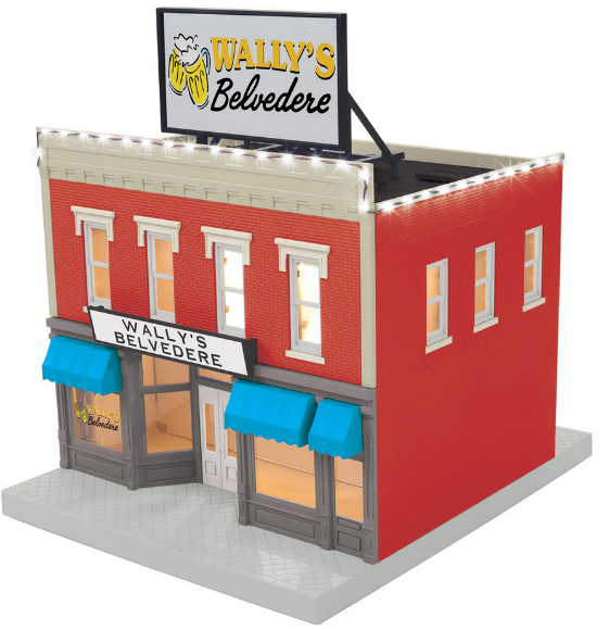 Picture of MTH Wally's Belvedere Tavern 2-Story Building w/ Lights