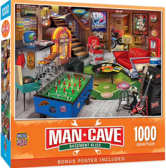 Picture of Man Cave - Basement Bliss 1000pc Puzzle