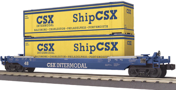 Picture of MTH RailKing CSX Intermodal Husky Stack Car