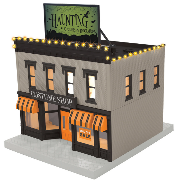 Picture of MTH Halloween Costumes & Decorations 2-Story Building w/ Lights