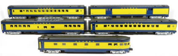 Picture of MTH Premier Alaska 70' Streamlined 7-Car Passenger Set (20-6518/6618)