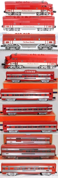 Picture of Lionel Texas Special "Postwar Celebration" F-3 'ABBA' Aluminum 7-Car Set