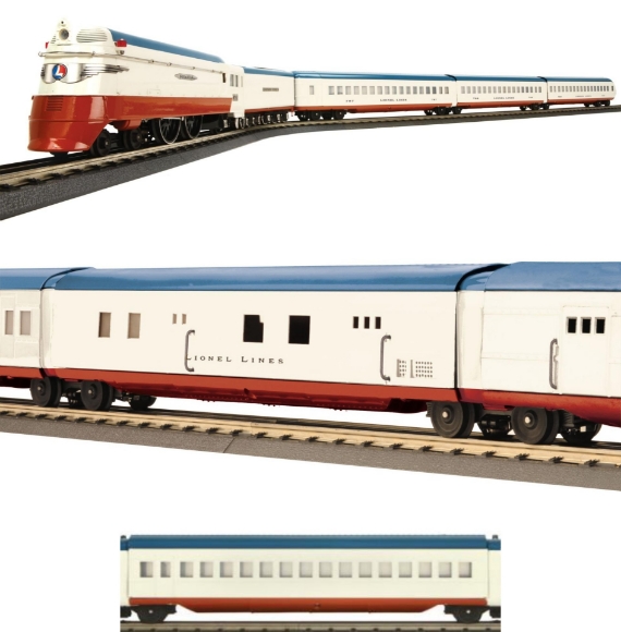 Picture of Lionel Tinplate by MTH "Lionel Archives" Hiawatha Passenger Set w/ (2) Add-Ons