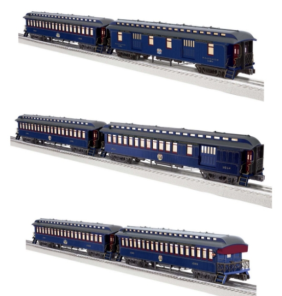 Picture of Lionel "Royal Blue" Wood Passenger 6-Car Set (2427550/60/70)