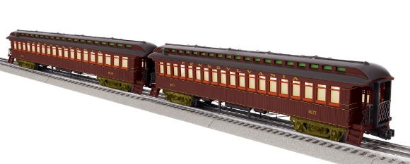 Picture of Lionel Pennsylvania Semi-Vestibule Wood Passenger Car 2-pk 