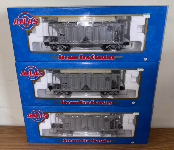 Picture of ATLAS Western Maryland 70-Ton Covered Hopper (Set of 3)