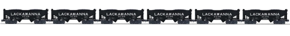 Picture of MTH Premier Lackawanna 2-Bay Hopper 6-Car Set
