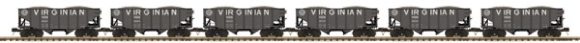 Picture of MTH Premier Virginian Fish-Belly 6-Car Hopper Set