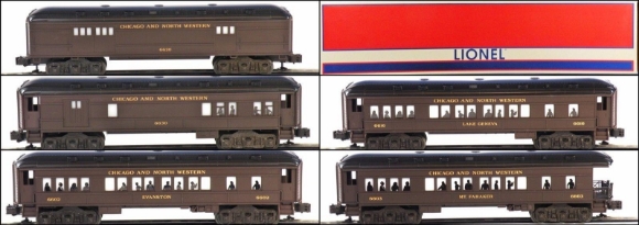 Picture of Lionel Chicago & Northwestern Baby-Madison Passenger 5-Car Set (16050 to 54)