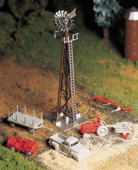 Picture of Plasticville Windmill w/Farm Machinery *