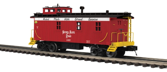 Picture of MTH Premier Nickel Plate 35' Woodsided Caboose #883