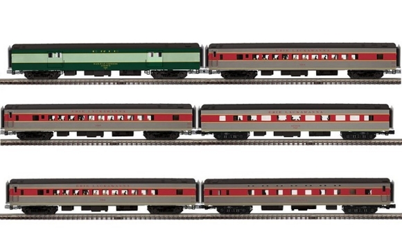 Picture of ATLAS Erie Lackawanna 70' Streamlined 6-Car Passenger Set (3001654/5)