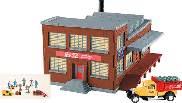 Picture of K-Line Coca-Cola Bottling Co. Building w/ Truck & Figures (sealed)