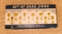 Picture of Original Plasticville Set of Road Signs (12) 