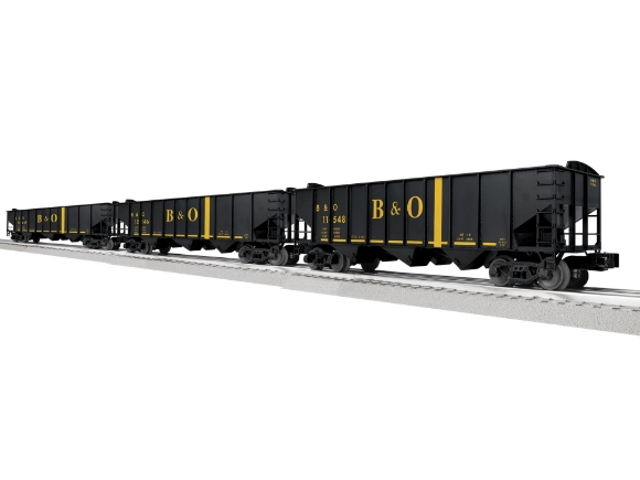 Picture of Lionel B&O 3-Bay Hopper w/ Peaked-Ends 3-pk A 