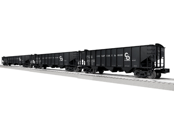 Picture of Lionel C&O 3-Bay Hopper w/ Peaked-Ends 3-pk B