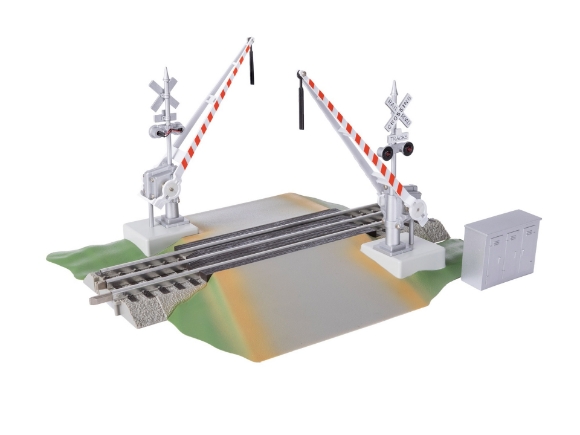 Picture of Lionel FasTrack Grade Crossing w/ Gates & Flashers (UPDATED)