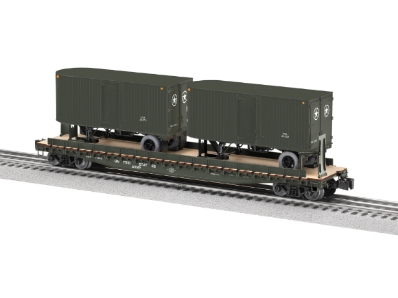 Picture of Lionel U.S. Army TOFC Flatcar w/ (2) Trailers #39500