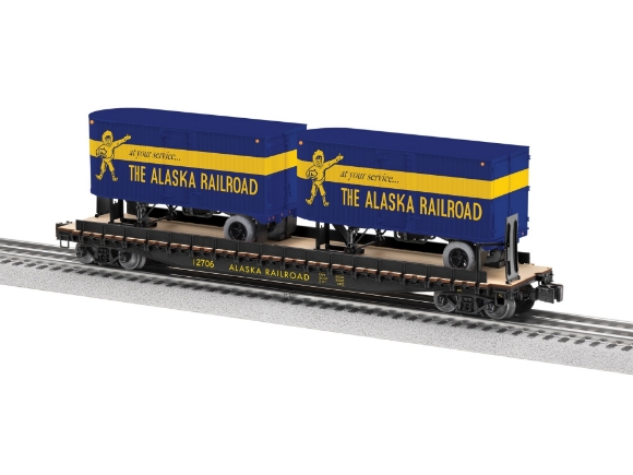 Picture of Lionel Alaska TOFC Flatcar w/ (2) Trailers #12706