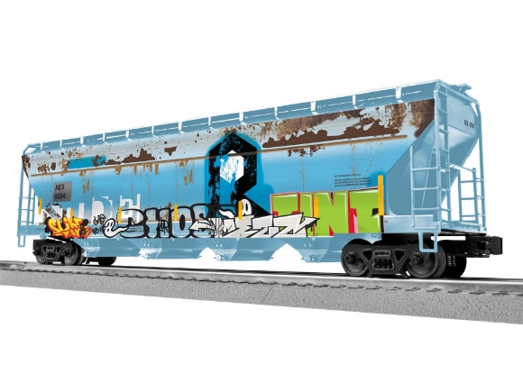 Picture of Lionel AEX 'Graffiti' 4-Bay Centerflow Hopper #5094