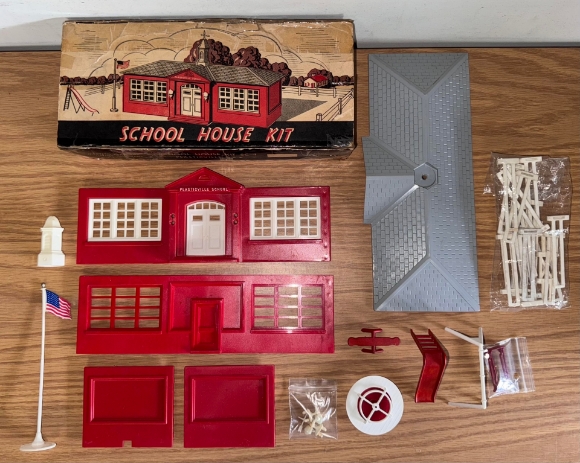 Picture of Original Plasticville School House Kit (w/ Playground)