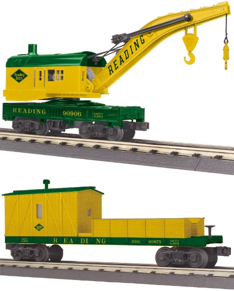 Picture of MTH RailKing Reading Crane w/ Tender (30-79483/30-79484)