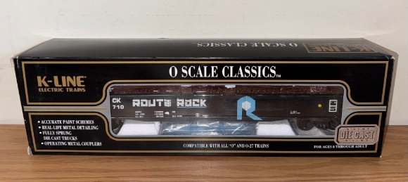 Picture of K-Line Rock Island Die-Cast Gondola w/ Scrap Load (black)