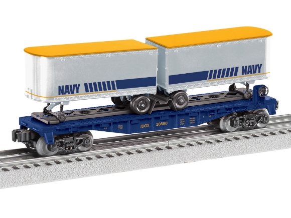 Picture of Lionel U.S. Navy Flatcar w/ Piggyback Trailers  