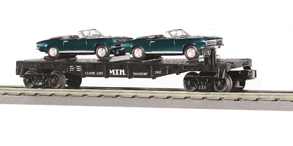 Picture of MTH RailKing Flatcar w/ '67 Camaros