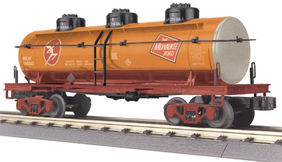Picture of MTH RailKing Milwaukee Road 3-Dome Tank Car