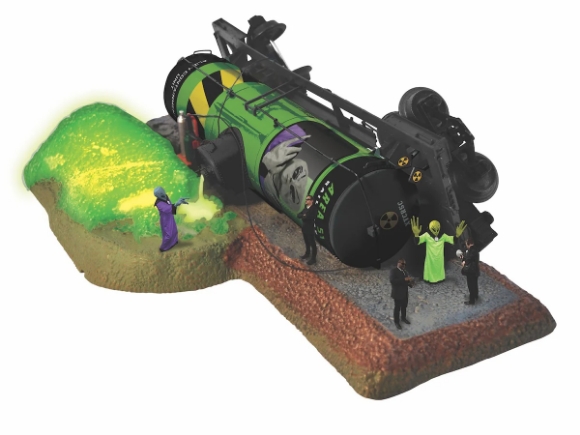 Picture of Lionel Area 51 Alien Tank Car 'Accident' Scene
